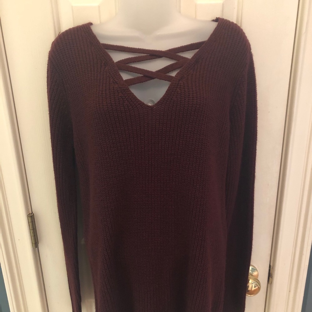 Burgundy Arizona Jean Co. Sweater